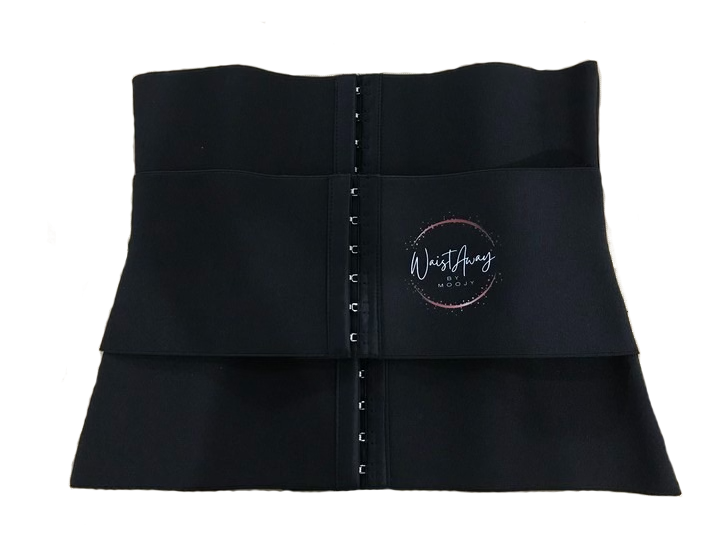 Waist Away by Moojy "Triple Band Waist Trainer" in Black